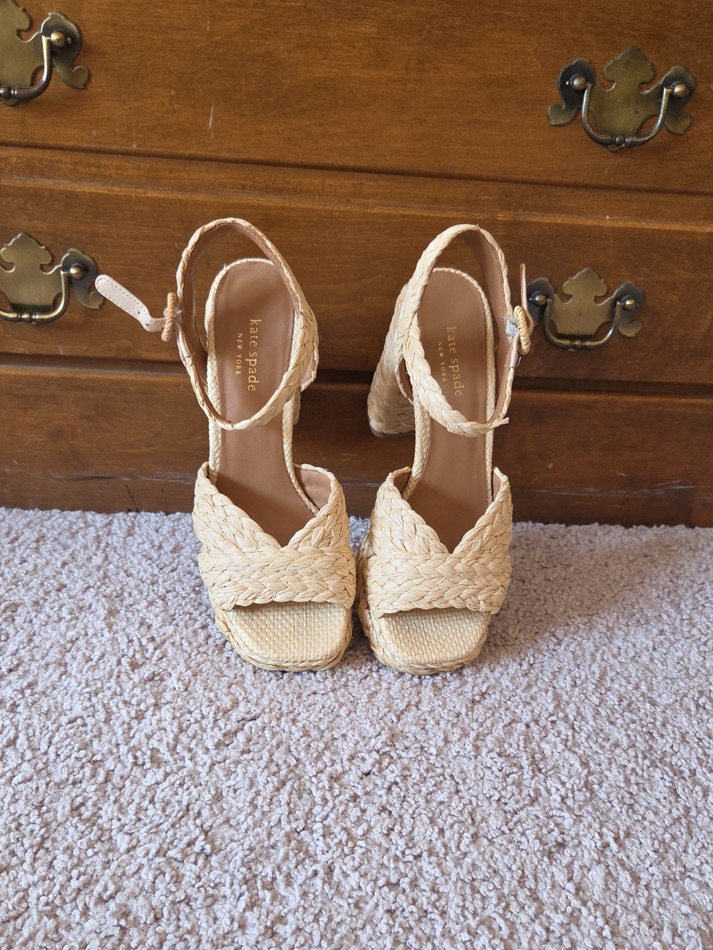 kate spade Braided Natural Sandals